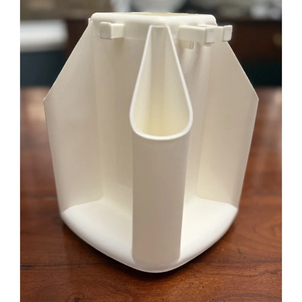 Vintage 1987 Kamenstein Rotating Desk Organizer White Ancona 2 Studio Carousel
